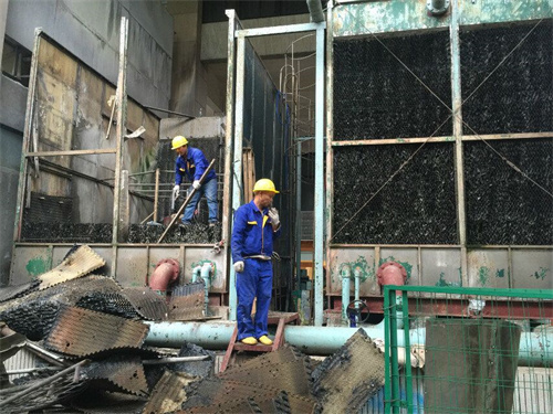冷卻器在玻璃鋼冷卻塔換熱全過程中換熱的物質(zhì)為空氣和水